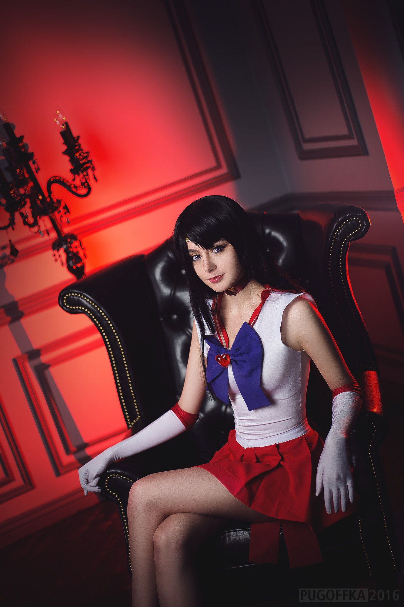 Alina Orihara cosplaying as Sailor Mars.